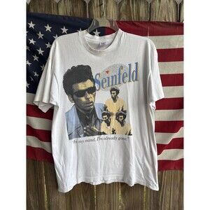Vtg 90s Seinfeld Cosmo Kramer, In my mind, Im already gone TV Show Tee 1993.XL